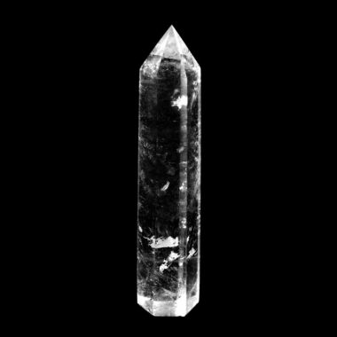 große Bergkristall Spitze Höhe 104 mm transparent und glasklar aus Brasilien Edelsteine Heilsteine bei Wunderstein24