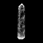 große Bergkristall Spitze Höhe 107 mm transparent und glasklar aus Brasilien Edelsteine Heilsteine bei Wunderstein24
