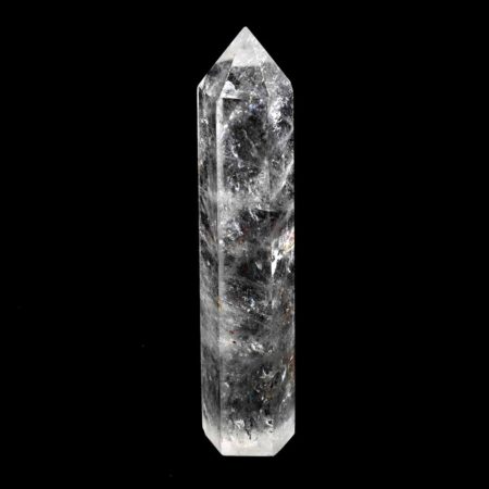 große Bergkristall Spitze Höhe 119 mm transparent und glasklar aus Brasilien Edelsteine Heilsteine bei Wunderstein24