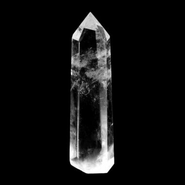 Bergkristall Spitze Höhe 86 mm transparent und glasklar aus Brasilien Edelsteine Heilsteine bei Wunderstein24