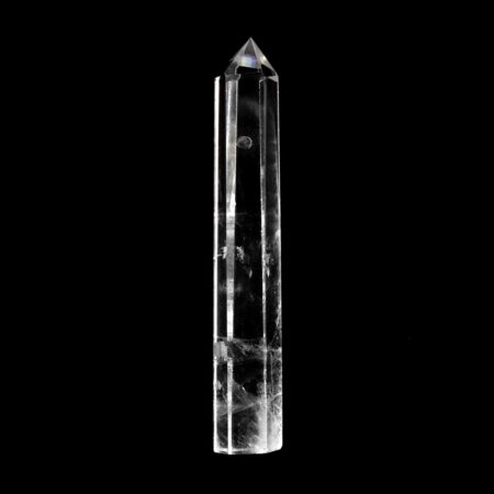 Bergkristall Spitze Höhe 87 mm transparent und glasklar aus Brasilien Edelsteine Heilsteine bei Wunderstein24