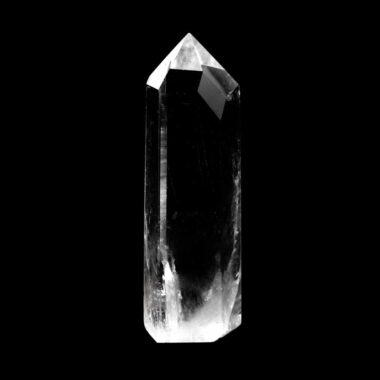 Bergkristall Spitze Höhe 74 mm transparent und glasklar aus Brasilien Edelsteine Heilsteine bei Wunderstein24