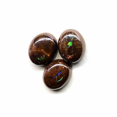Boulder Opal Australien 10 x 8 x 3,2 mm Cabochon oval in bester Qualität Edelsteine Heilsteine bei Wunderstein24