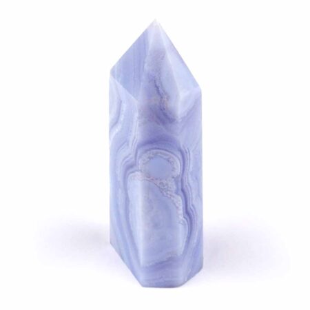 große Chalcedon blau Kristall Spitze Höhe 77 mm aus Namibia Edelsteine Heilsteine bei Wunderstein24
