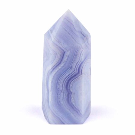 große Chalcedon blau Kristall Spitze Höhe 77 mm aus Namibia Edelsteine Heilsteine bei Wunderstein24