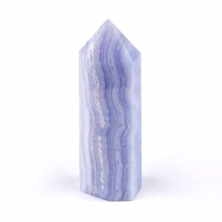 große Chalcedon blau Kristall Spitze Höhe 75 mm aus Namibia Edelsteine Heilsteine bei Wunderstein24
