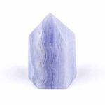 Chalcedon blau Kristall Spitze Höhe 45 mm aus Namibia Edelsteine Heilsteine bei Wunderstein24