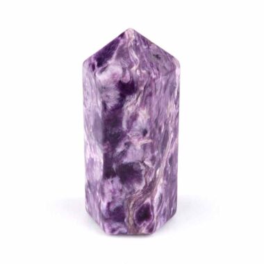 große Charoit Spitze Höhe 56 mm in bester Qualität und Farbe Edelsteine Heilsteine bei Wunderstein24