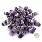 Chevron Amethyst Rohsteine Ø ca. 40 – 60 mm aus Namibia in bester Qualität Edelsteine Heilsteine bei Wunderstein24