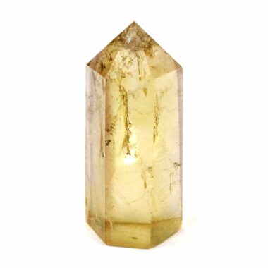Citrin Natur Spitze Höhe 48 mm transparent aus Brasilien in bester Farbe Edelsteine Heilsteine bei Wunderstein24