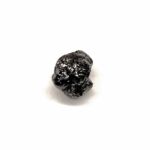 Diamant schwarz Ø ca. 6,7 mm Rohdiamant 0,80 Karat Brasilien Edelsteine Heilsteine bei Wunderstein24