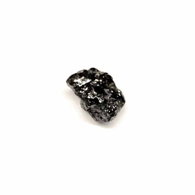Diamant schwarz Ø ca. 6,2 mm Rohdiamant 0,85 Karat Brasilien Edelsteine Heilsteine bei Wunderstein24