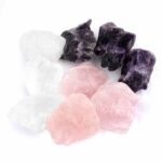 7 Chakren Set Handschmeichler | Chakra Massagesteine Ø ca. 40 mm im Geschenksäckchen Edelsteine Heilsteine bei Wunderstein24