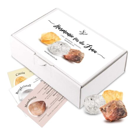 Wassersteine Geschenkset – Harmonie für die Frau Edelsteine Heilsteine bei Wunderstein24