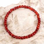Karneol | Carneol facettiertes Ø 5 mm Perlen Edelstein Armband flexibel und dehnbar Edelsteine Heilsteine bei Wunderstein24