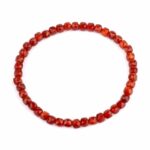 Karneol | Carneol facettiertes Ø 5 mm Perlen Edelstein Armband flexibel und dehnbar Edelsteine Heilsteine bei Wunderstein24