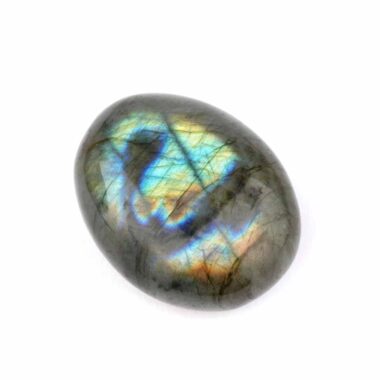 Labradorit Handschmeichler | Trommelstein Ø 47 mm in bester Farbe und Qualität Edelsteine Heilsteine bei Wunderstein24