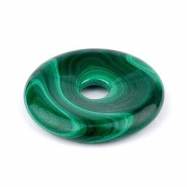 Malachit Donut Anhänger Ø 40 mm in bester Qualität Edelsteine Heilsteine bei Wunderstein24