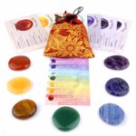 7 Chakren Set Handschmeichler | Chakra Massagesteine Ø ca. 40 mm im Geschenksäckchen Edelsteine Heilsteine bei Wunderstein24