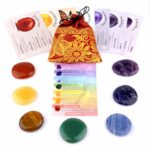 7 Chakren Set Handschmeichler | Chakra Massagesteine Ø ca. 40 mm im Geschenksäckchen Edelsteine Heilsteine bei Wunderstein24