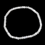 Mondstein weiß facettiertes Ø 3,6 mm Perlen Armband flexibel und dehnbar Edelsteine Heilsteine bei Wunderstein24