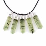 Chakra Bergkristall Anhänger Spitze mit silberner Kappe & Öse Edelsteine Heilsteine bei Wunderstein24