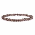 Rauchquarz facettiertes Ø 5 mm Perlen Edelstein Armband flexibel und dehnbar Edelsteine Heilsteine bei Wunderstein24 Rauchquarz facettiertes Ø 5 mm Perlen Edelstein Armband flexibel und dehnbar Edelsteine Heilsteine bei Wunderstein24