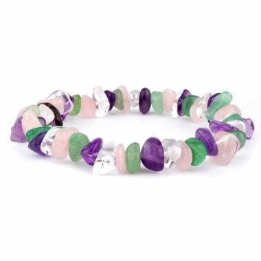 Harmonie & Herz Balance – Edelstein Armband flexibel und dehnbar Edelsteine Heilsteine bei Wunderstein24