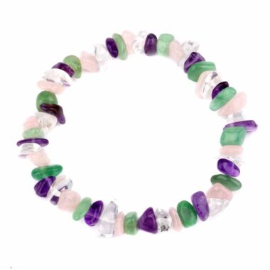 Harmonie & Herz Balance – Edelstein Armband flexibel und dehnbar Edelsteine Heilsteine bei Wunderstein24