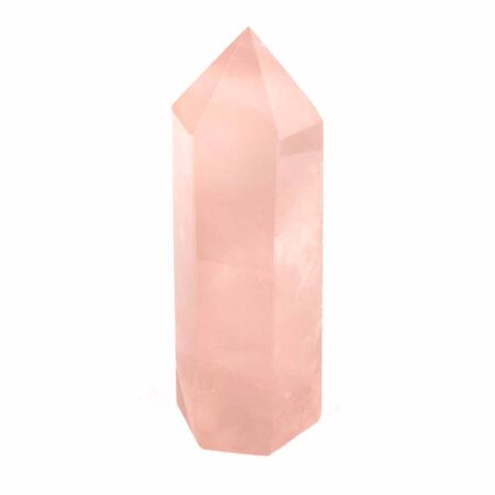 Rosenquarz Spitze Höhe 71 mm poliert beste Qualität und Farbe Edelsteine Heilsteine bei Wunderstein24