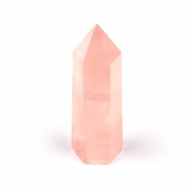 Rosenquarz Spitze Höhe 66 mm poliert beste Qualität und Farbe Edelsteine Heilsteine bei Wunderstein24
