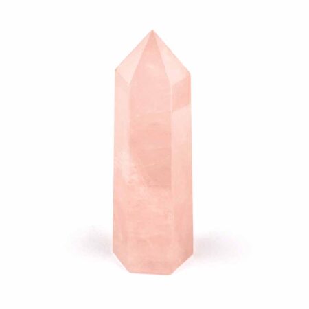 Rosenquarz Spitze Höhe 85 mm poliert beste Qualität und Farbe Edelsteine Heilsteine bei Wunderstein24