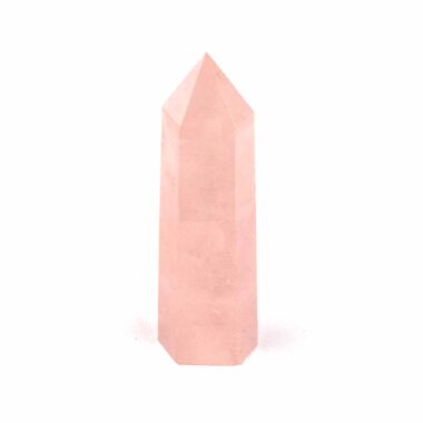 Rosenquarz Spitze Höhe 81 mm poliert beste Qualität und Farbe Edelsteine Heilsteine bei Wunderstein24