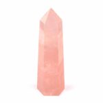 Rosenquarz Spitze Höhe 97 mm poliert beste Qualität und Farbe Edelsteine Heilsteine bei Wunderstein24