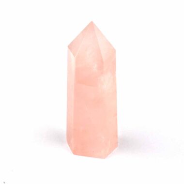 Rosenquarz Spitze Höhe 74 mm poliert beste Qualität und Farbe Edelsteine Heilsteine bei Wunderstein24