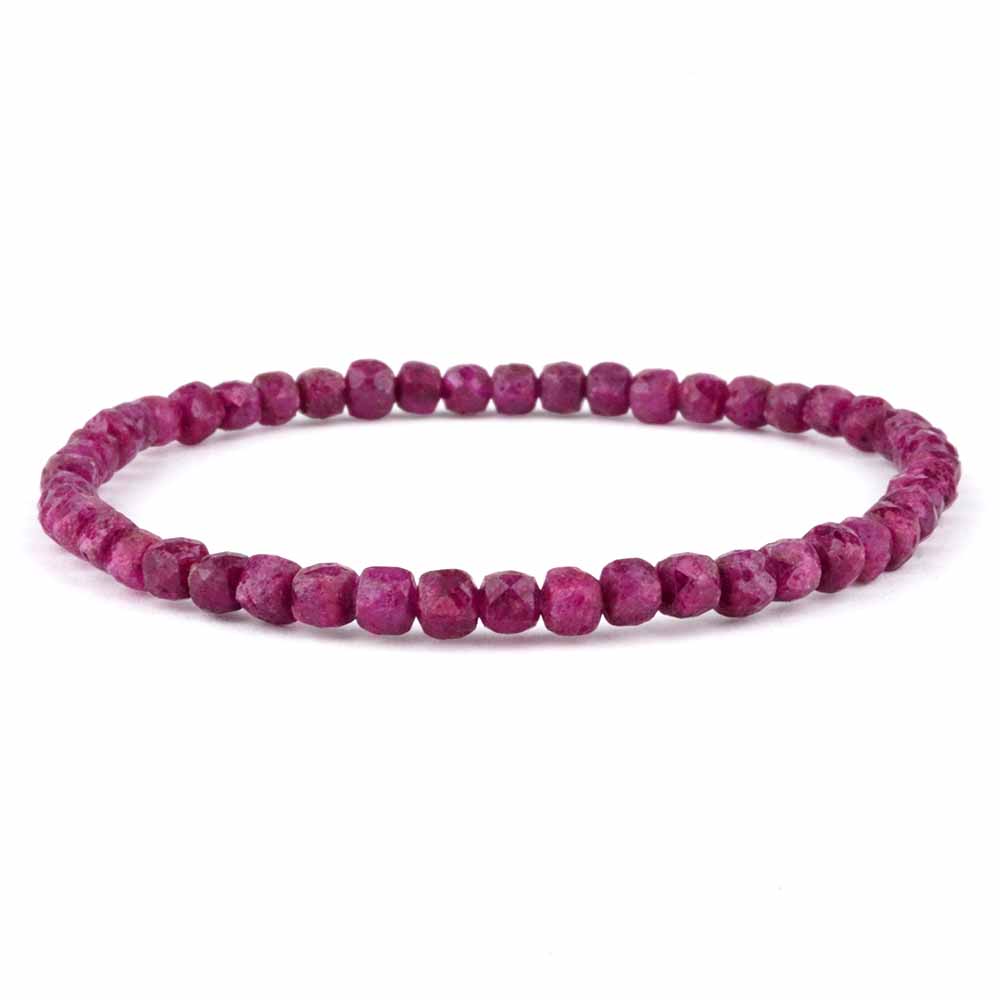 Rubin facettiertes Ø 4,5 mm Perlen Edelstein Armband flexibel und dehnbar Edelsteine Heilsteine bei Wunderstein24 Rubin facettiertes Ø 4,5 mm Perlen Edelstein Armband flexibel und dehnbar Edelsteine Heilsteine bei Wunderstein24