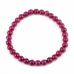 Rubin Ø ca. 6 mm Kugel Armband flexibel und dehnbar in bester Qualität und Farbe Edelsteine Heilsteine bei Wunderstein24
