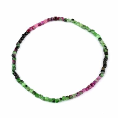 Rubin & Zoisit facettiertes Ø 2,8 mm Perlen Armband flexibel und dehnbar Edelsteine Heilsteine bei Wunderstein24 Rubin & Zoisit facettiertes Ø 2,8 mm Perlen Armband flexibel und dehnbar Edelsteine Heilsteine bei Wunderstein24