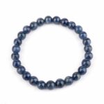 Saphir Ø 7 mm Kugel Edelstein Armband flexibel und dehnbar Edelsteine Heilsteine bei Wunderstein24