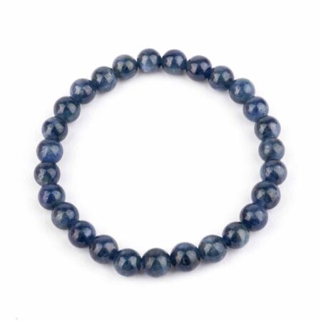 Saphir Ø 7 mm Kugel Edelstein Armband flexibel und dehnbar Edelsteine Heilsteine bei Wunderstein24