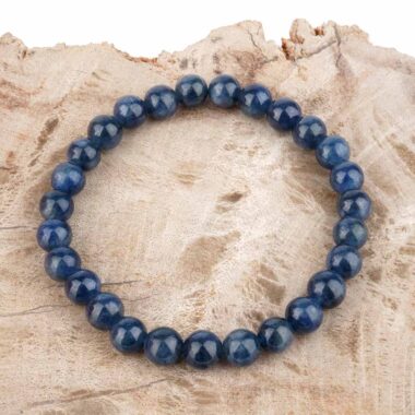 Saphir Ø 7 mm Kugel Edelstein Armband flexibel und dehnbar Edelsteine Heilsteine bei Wunderstein24