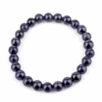 Saphir Ø 8 mm Kugel Edelstein Armband flexibel und dehnbar Edelsteine Heilsteine bei Wunderstein24