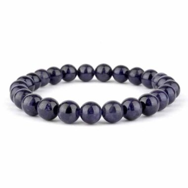 Saphir Ø 8 mm Kugel Edelstein Armband flexibel und dehnbar Edelsteine Heilsteine bei Wunderstein24 Saphir Ø 8 mm Kugel Edelstein Armband flexibel und dehnbar Edelsteine Heilsteine bei Wunderstein24