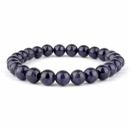 Saphir Ø 8 mm Kugel Edelstein Armband flexibel und dehnbar Edelsteine Heilsteine bei Wunderstein24