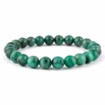 Smaragd Ø ca. 9,3 mm Kugel | Perlen Armband flexibel und dehnbar Edelsteine Heilsteine bei Wunderstein24