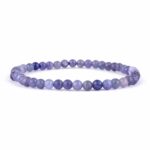 Tansanit Ø 4,5 mm Kugel Perlen Edelstein Armband flexibel und dehnbar Edelsteine Heilsteine bei Wunderstein24