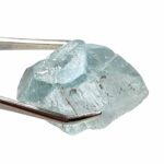 großer blauer Topas Kristall | Blautopas Ø 31,8 mm aus Minas Gerais Edelsteine Heilsteine bei Wunderstein24