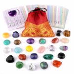 7 Chakren Set Handschmeichler | Chakra Trommelsteine Ø ca. 30 mm im Geschenksäckchen Edelsteine Heilsteine bei Wunderstein24