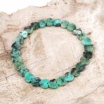 Türkis Kinder Ø 6,5 mm Herz Perlen Edelstein Armband flexibel und dehnbar Edelsteine Heilsteine bei Wunderstein24