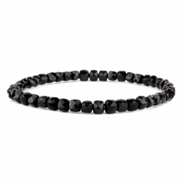 Turmalin schwarz facettiertes Ø 5 mm Perlen Edelstein Armband flexibel und dehnbar Edelsteine Heilsteine bei Wunderstein24 Turmalin schwarz facettiertes Ø 5 mm Perlen Edelstein Armband flexibel und dehnbar Edelsteine Heilsteine bei Wunderstein24